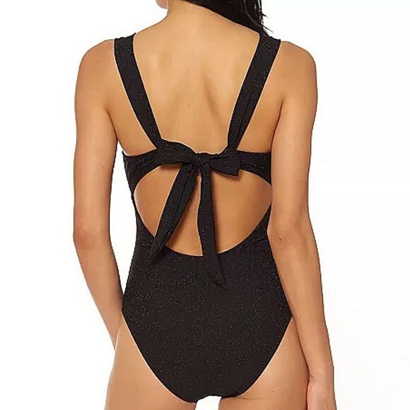 Jessica Simpson sparkling fabricShining Star O-Ring One-Piece women's Swimsuit - Picture 16 of 16